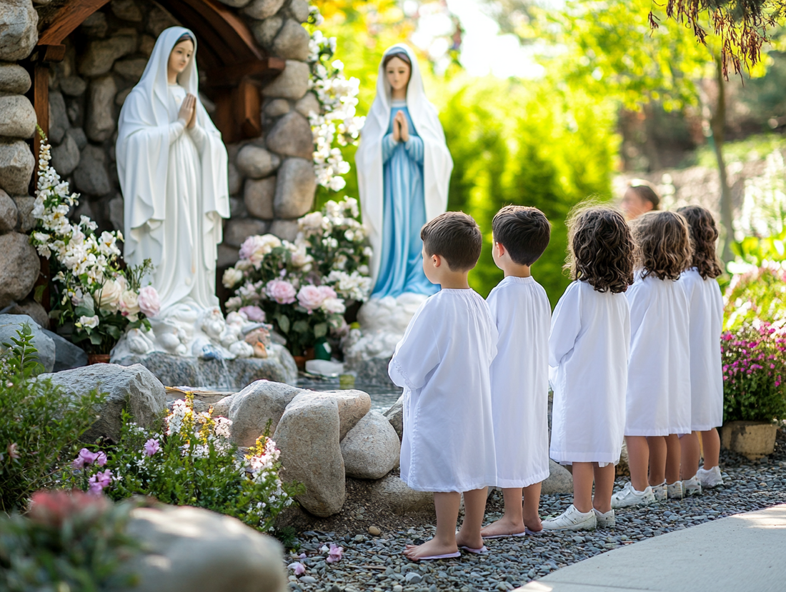 🌸 Manos pequeñitas que elevan oraciones al cielo 🌸