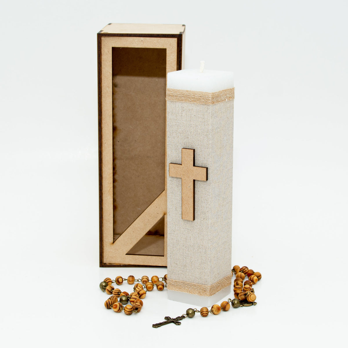 Kit de Primera Comunión o Confirmación Jaspe para Niña o Niño con Cruz de Madera – foto 21 de 21 – Casa Gala