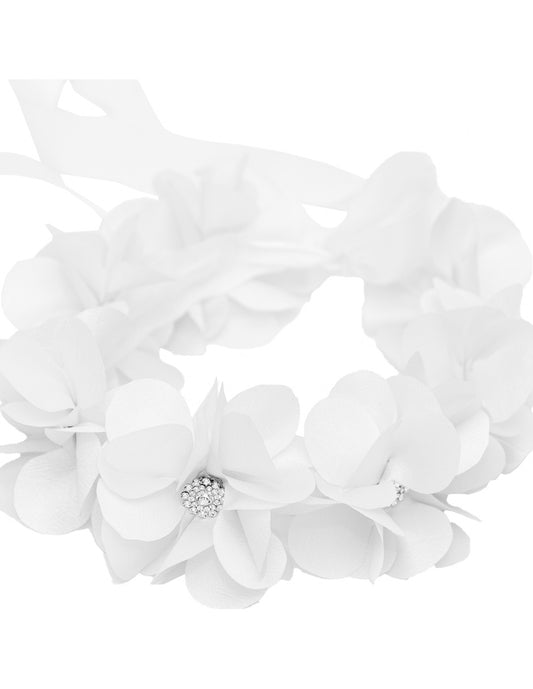 Tocado O Corona De Flores De Tela