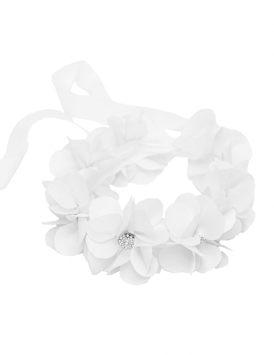 Tocado O Corona De Flores De Tela
