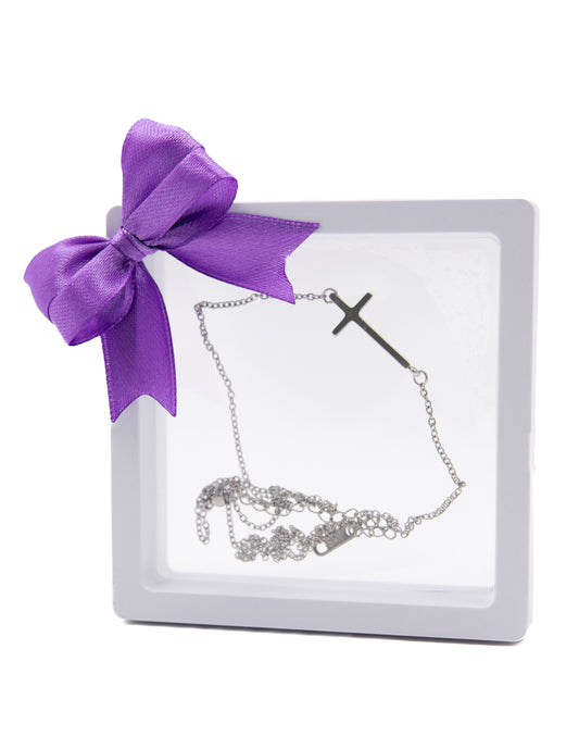 Collar con dije de cruz