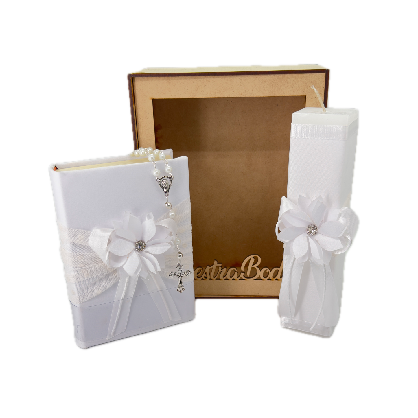 Kit De Comunión o Confirmación Para Niña Color Blanco