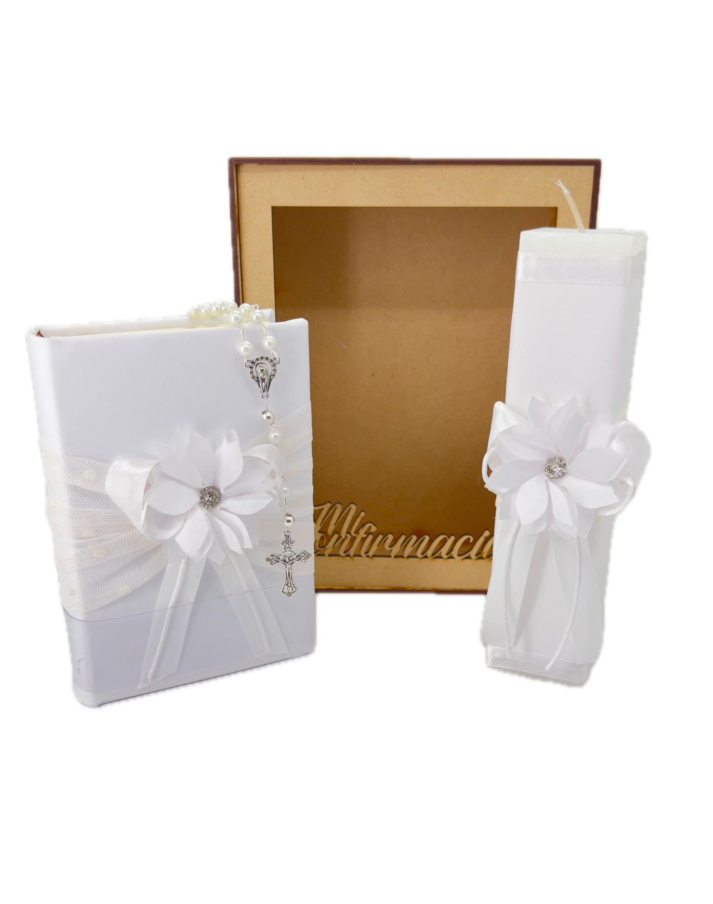 Kit De Comunión o Confirmación Para Niña Color Blanco