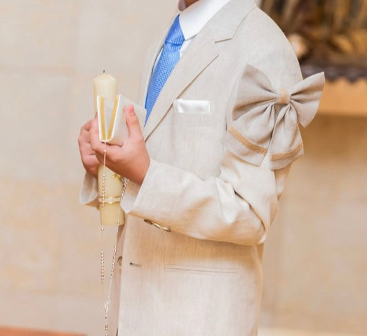 Moño De Brazo Comunión O Confirmación color Blanco