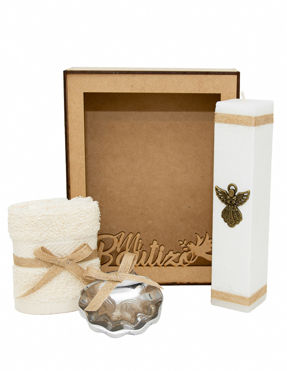 Kit de Bautizo color crudo