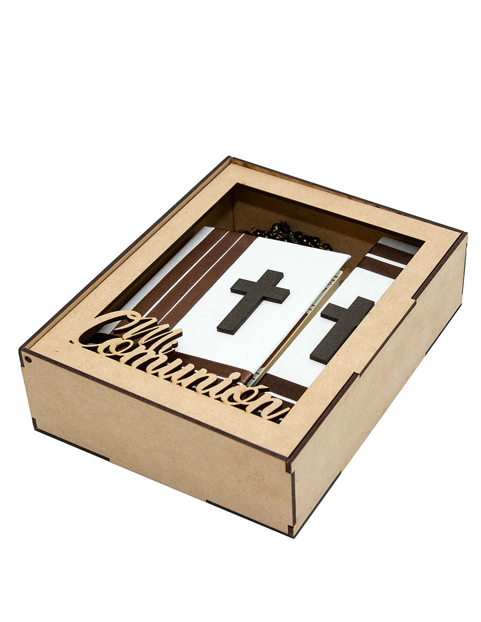 Kit de Comunión listones color chocolate