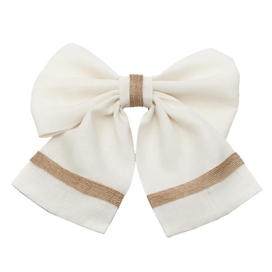 Moño De Brazo Comunión O Confirmación color Crudo 100% Lino