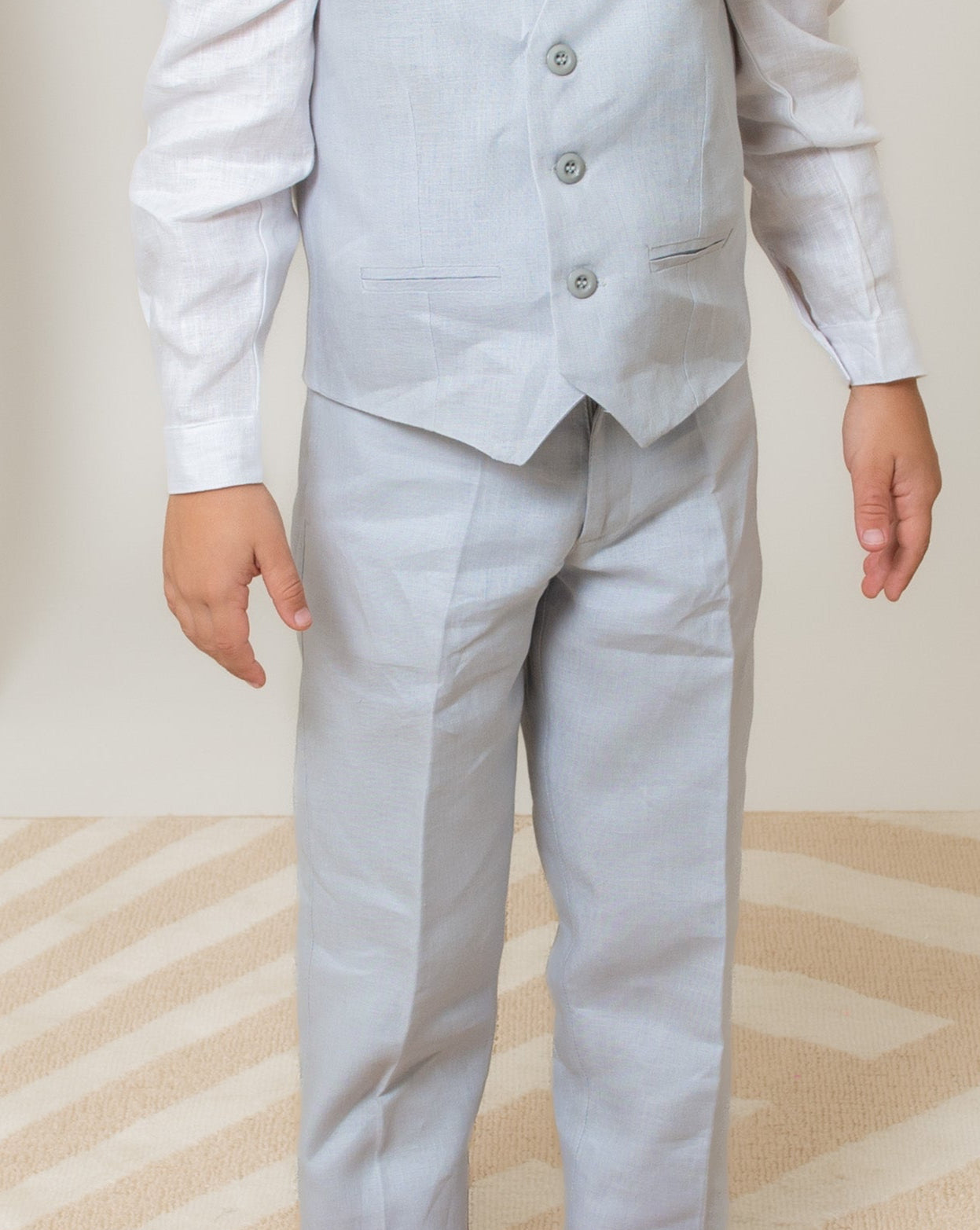Pantalón de Lino con bolsillos sesgados