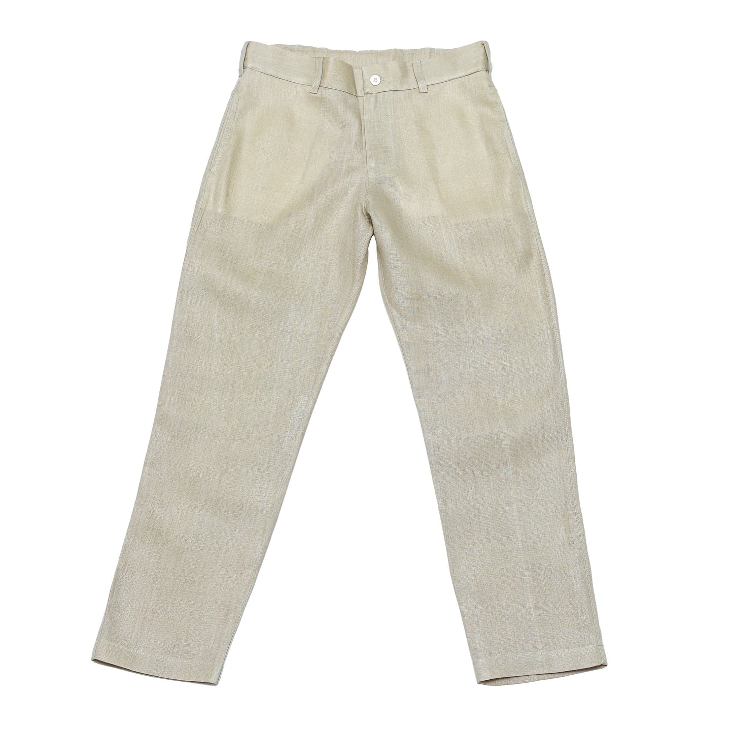 Pantalón de Lino con bolsillos sesgados