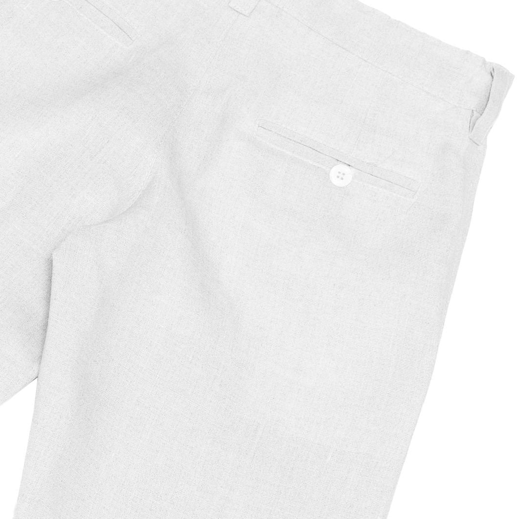 Pantalón de Lino con bolsillos sesgados