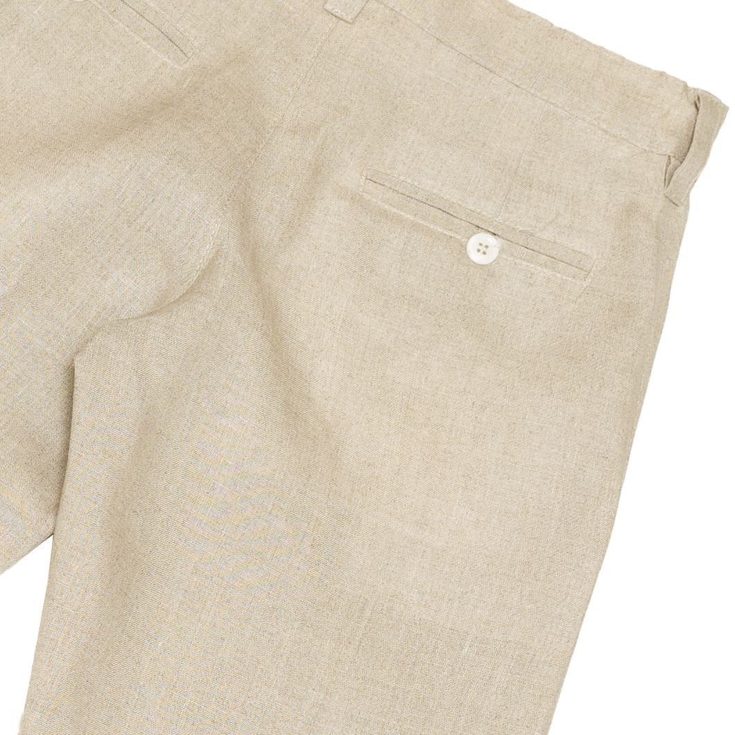 Pantalón de Lino con bolsillos sesgados