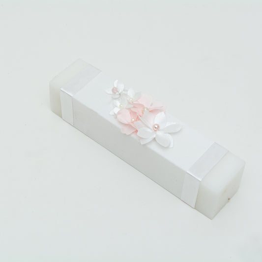 Vela para Ceremonia con flores rosas