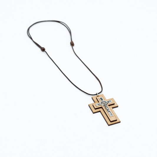 Collar Crucifijo Cristo Para Comunión O Confirmación 7.5cm