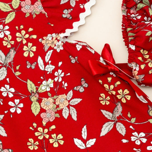 Vestido Casual Para Niña Bebe Diseño Mariposas Tipo Español