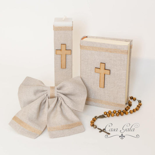 Paquete Kit De Comunión Y Moño De Brazo