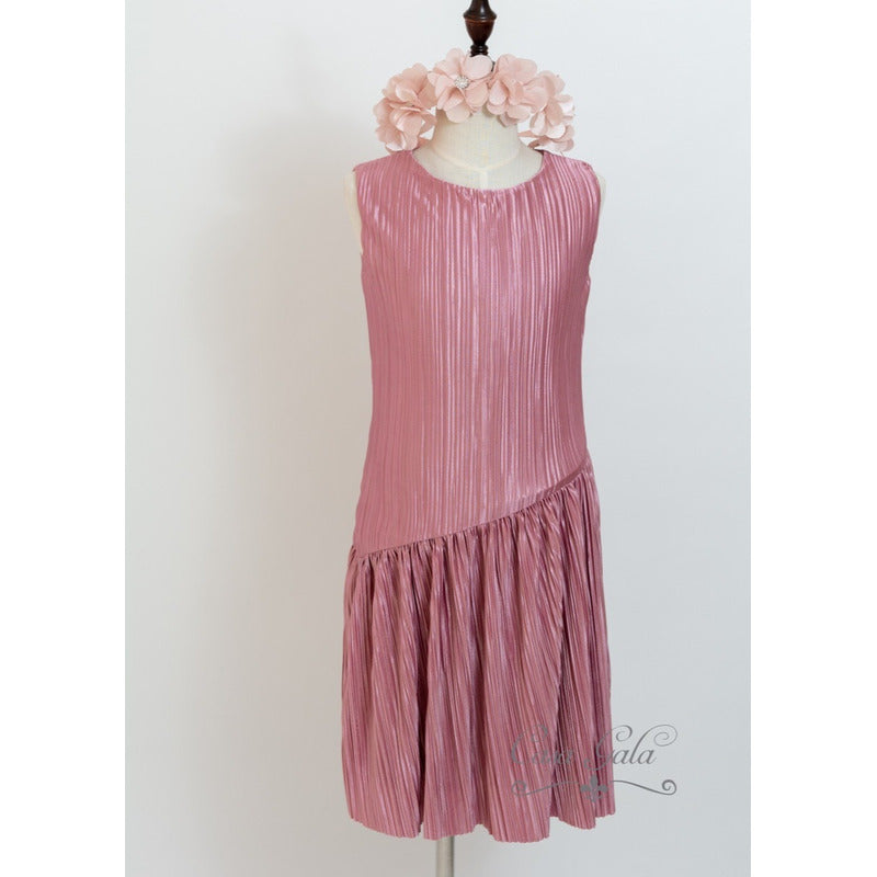 Vestido Formal Para Niña Batita Rosa