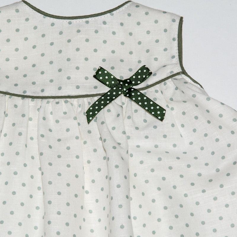 Vestido Casual Para Niña Bebe Diseño Tipo Español Lino