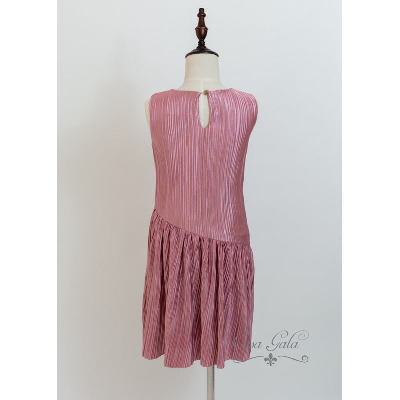 Vestido Formal Para Niña Batita Rosa
