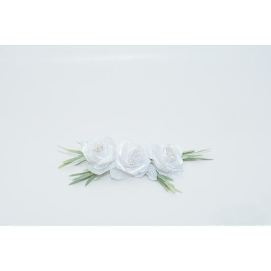 Tocado Para Boda, Comunión O Confirmación Rosas Blancas
