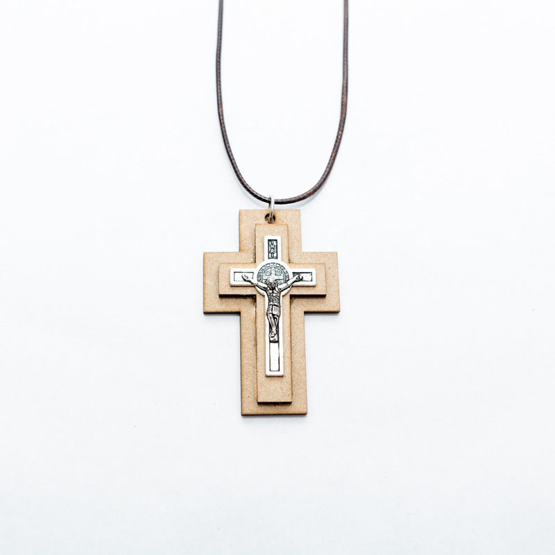 Collar Crucifijo Cristo Para Comunión O Confirmación 7.5cm