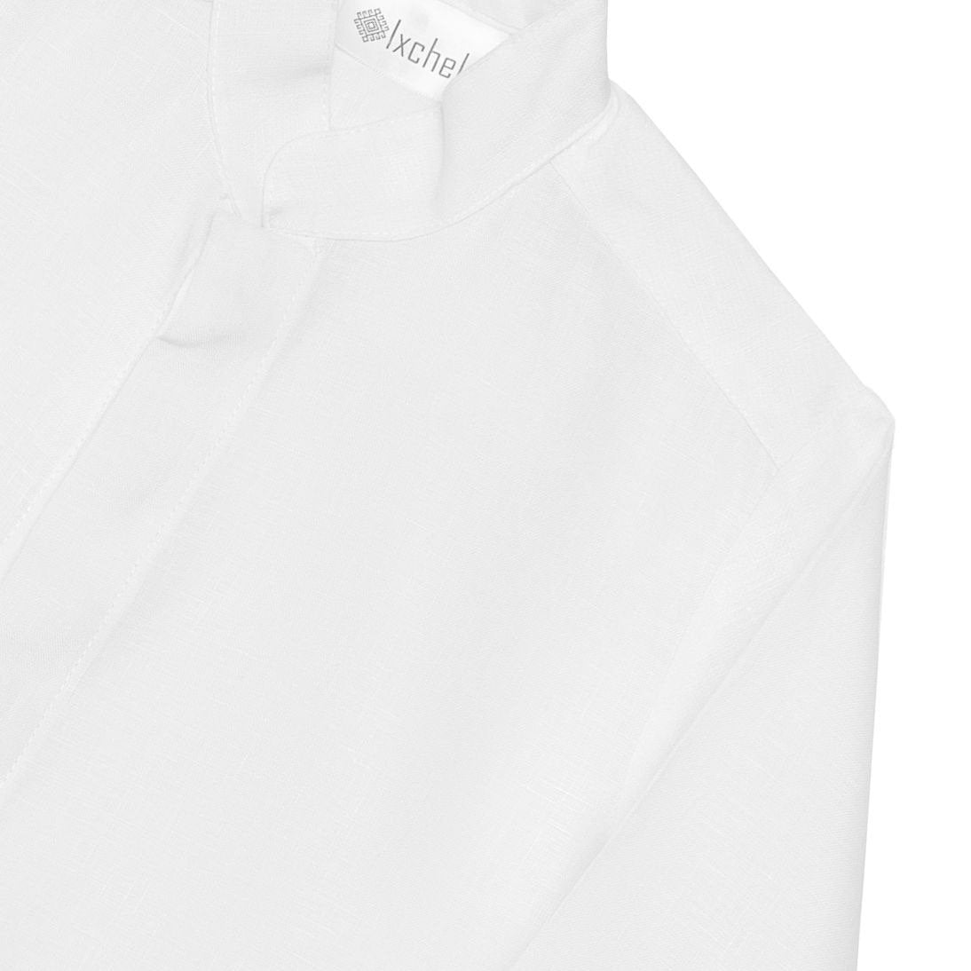 Camisa en lino manga larga botones ocultos Mod. 505