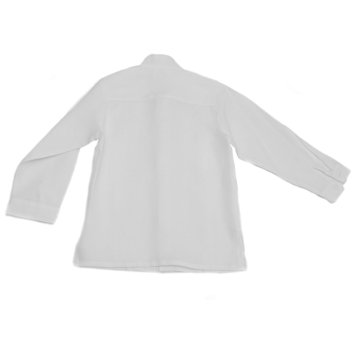 Camisa en lino manga larga con alforzas