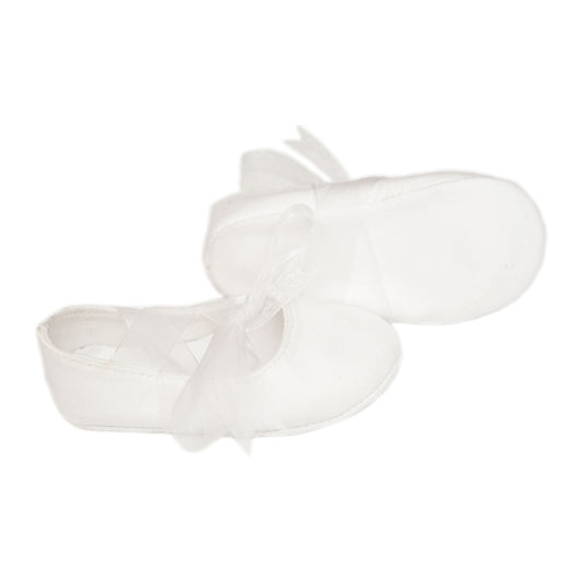 Zapatos Bailarina Blancos con Moño