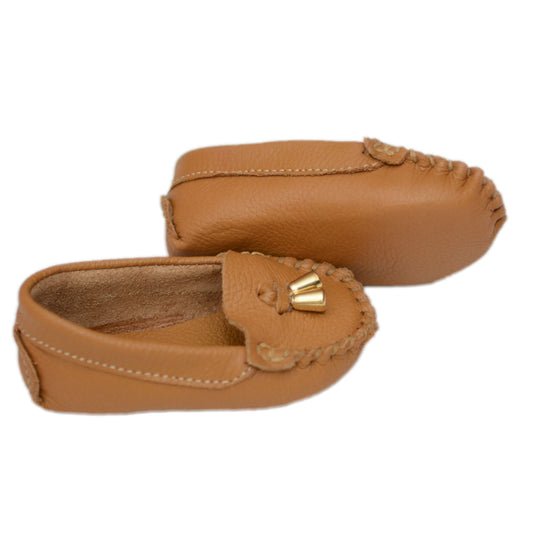 Mocasines en Cuero Capuchino