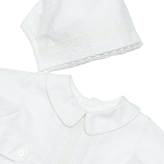 Ropón pañalero lino algodón