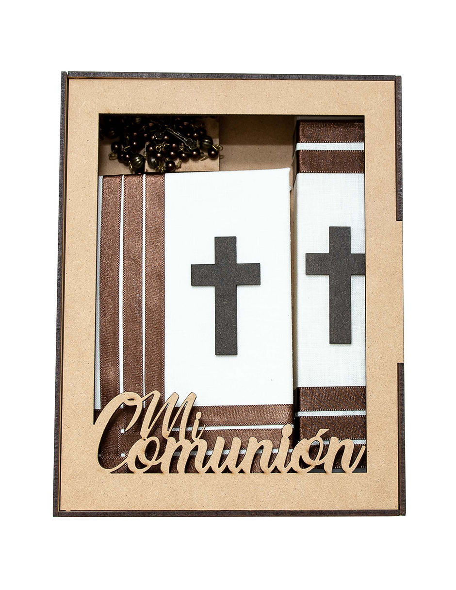 Kit de Comunión listones color chocolate