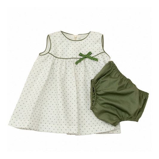 Vestido Casual Para Niña Bebe Diseño Tipo Español Lino
